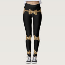 Posh Girls - Black & Gold Bow Tie
