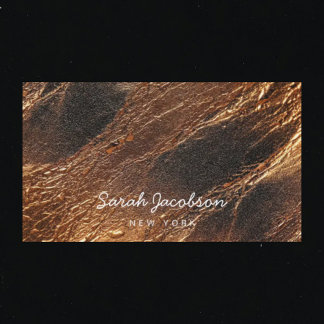 Posh Luxury Faux Gold Business Card