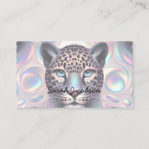 Posh Luxury Opal Iridescent Style Business Card