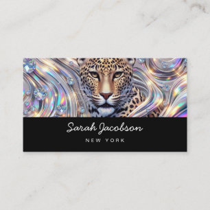 Posh Luxury Opal Iridescent Style Business Card