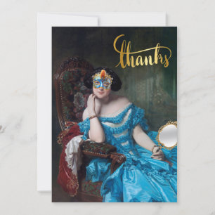 Posh Masquerade Joyeux Carte de remerciements d'an