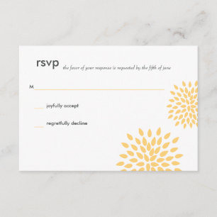 Posh Petals   Soleil   Carte RSVP