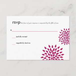 Posh Petals Vivacious RSVP Card