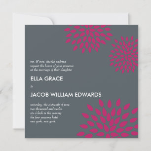 Posh Petals Vivacious Wedding Invitation
