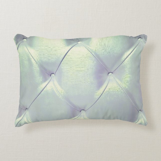 Posh pintuck satin accent pillow (Front)