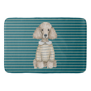 Posh Poodle Dog  Bath Mat