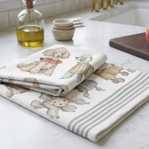 Posh Poodle Doodle Dog Kitchen Towel