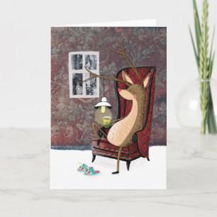 Posh Reindeer Holiday Card