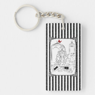Posh Wardrobe Striped Room Keychain