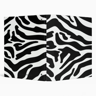 Posh Zebra Print Custom Binder