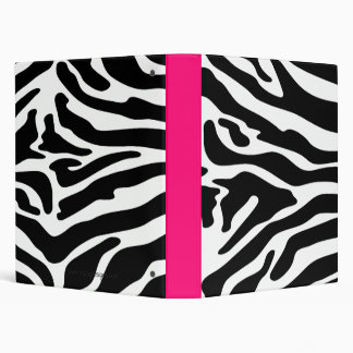 Posh Zebra Print Custom Binder