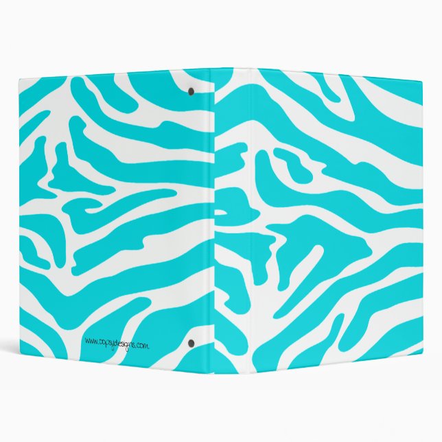 Posh Zebra Print Custom Binder (Background)