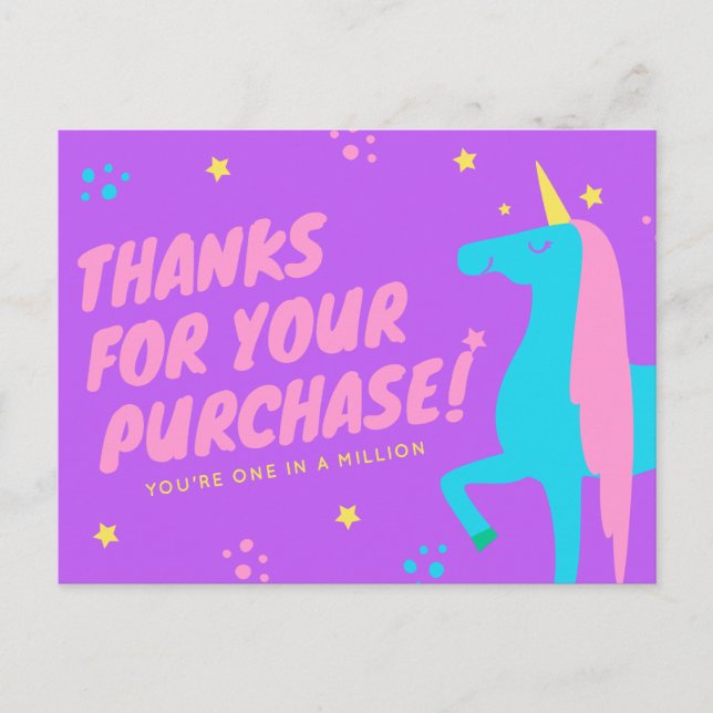 Poshmark Reseller Thank You Cards! Postcard (Front)