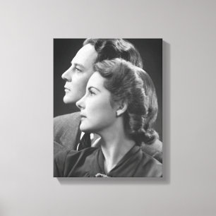Posing Couple Canvas Print