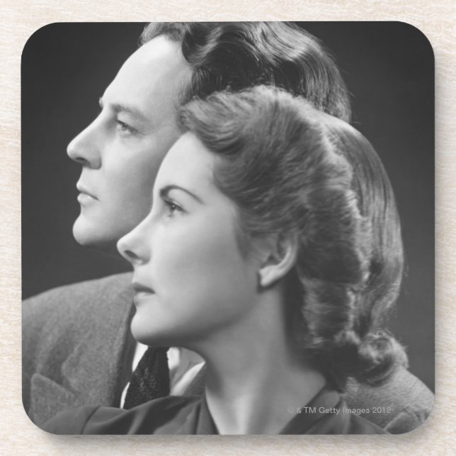 Posing Couple Coaster (Front)