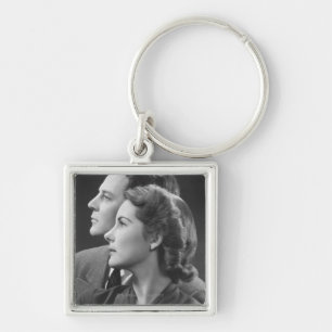Posing Couple Keychain