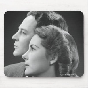 Posing Couple Mouse Pad