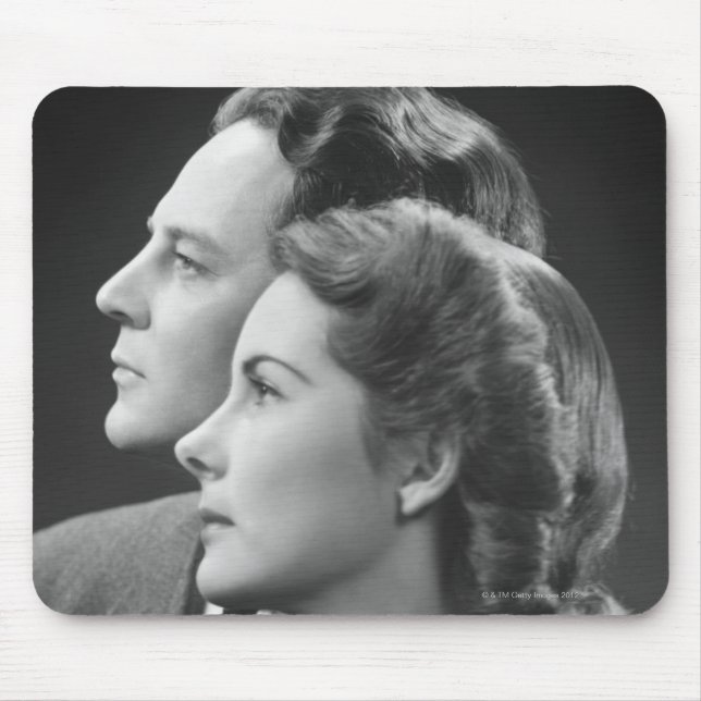 Posing Couple Mouse Pad (Front)