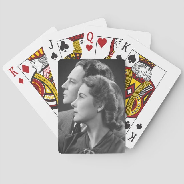 Posing Couple Playing Cards (Back)