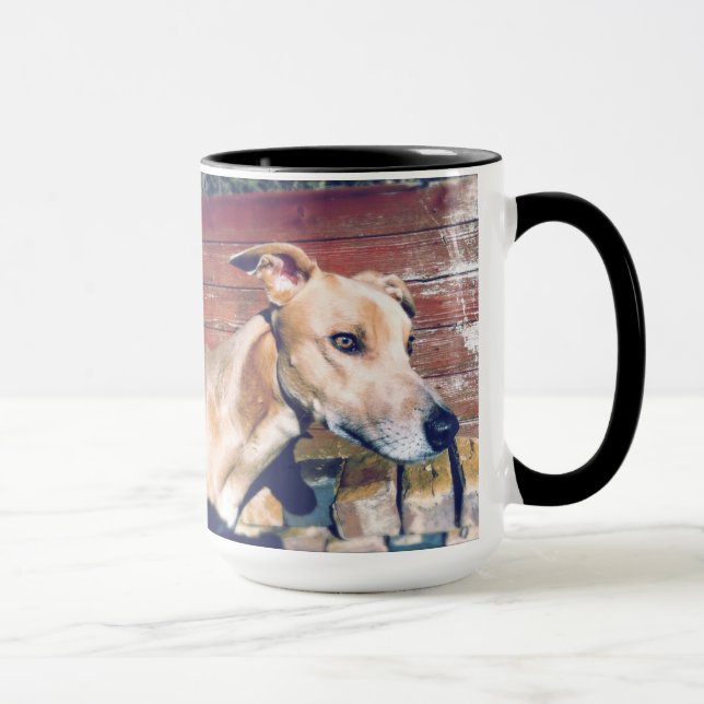 Posing Dog Mug (Right)