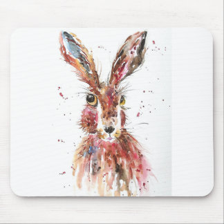 Posing Hare Mouse Pad