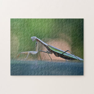 Posing Praying Mantis Jigsaw Puzzle