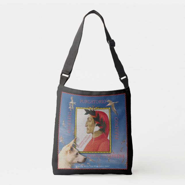 Posing with Dante Alighieri Crossbody Bag (Front)