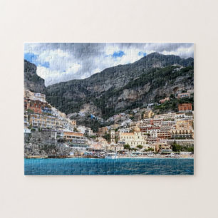 Positano Amalfi Coast Italy, Italian scenic photo Jigsaw Puzzle
