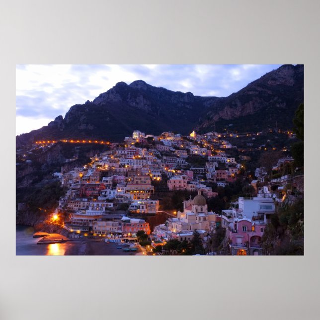 Positano, Amalfi Coast, Italy Poster (Front)