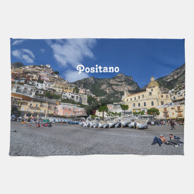 Positano Beach Kitchen Towel (Horizontal)
