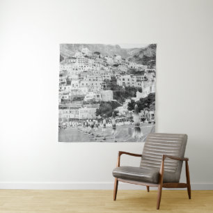 Positano Beach Umbrellas Dream #2 #travel #wall  Tapestry