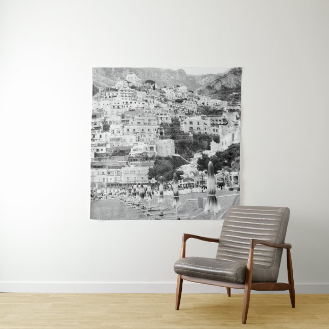 Positano Beach Umbrellas Dream #2 #travel #wall  Tapestry (In Situ)