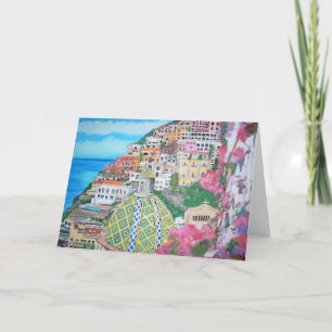 Positano, carte de l'Italie