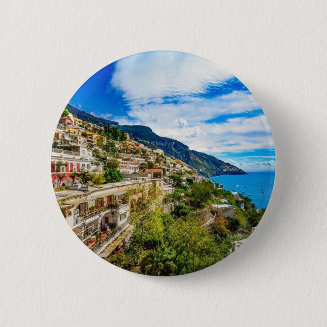 Positano Coast 2 Inch Round Button (Front)