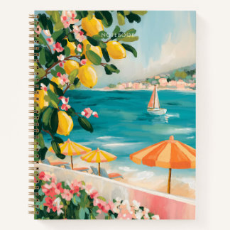 Positano Italian riviera Amalfi coast landscape Notebook