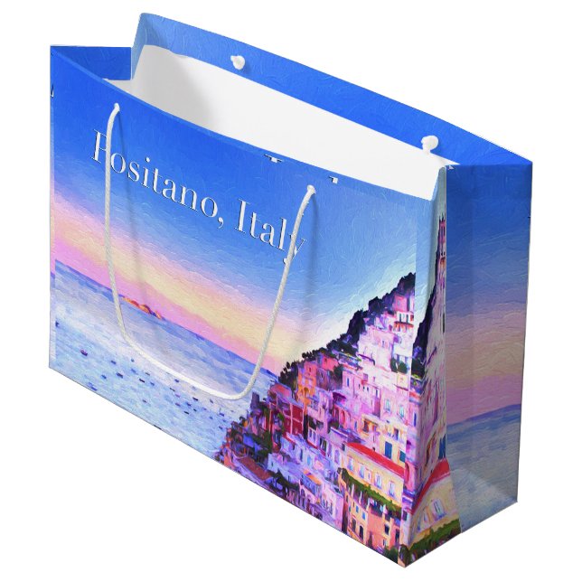 Positano, Italie Sac cadeau Sunset (Devant Angle)