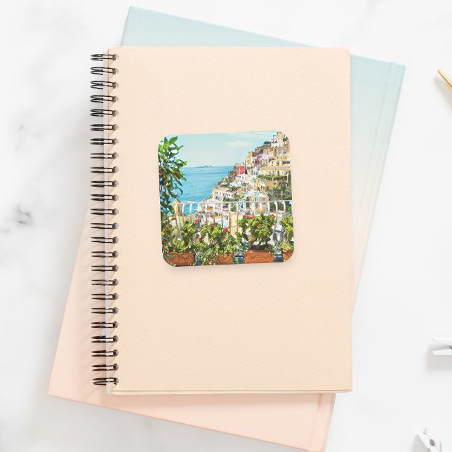 Positano Italie Voir les autocollants (Créateur téléchargé)
