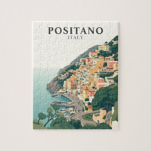 Positano, Italy Town Vintage  Jigsaw Puzzle (Vertical)