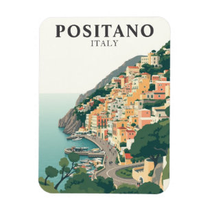 Positano, Italy Town Vintage Magnet