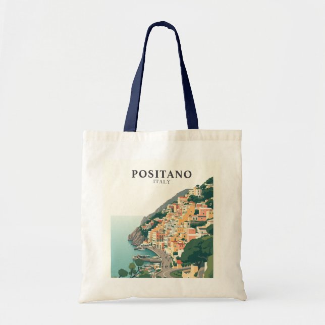 Positano, Italy Town Vintage  Tote Bag (Front)