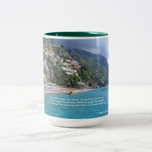 Positano, Italy Two-Tone Coffee Mug