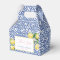 Positano Lemons Cobalt Blue White Pattern Wedding
