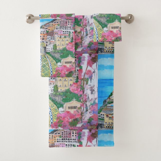 Positano, serviette (En situation)