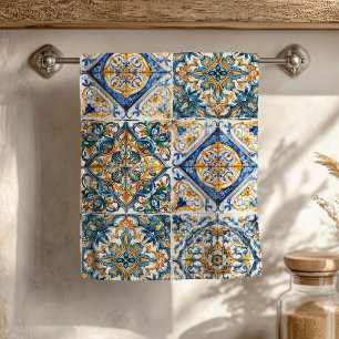 Positano Vintage Italian Tile Kitchen Towel