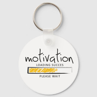 Positieve motivatie. Succes concept. Motivering Keychain