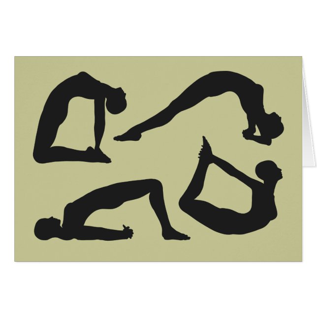 Positions de yoga Silhouettes (Devant horizontal)