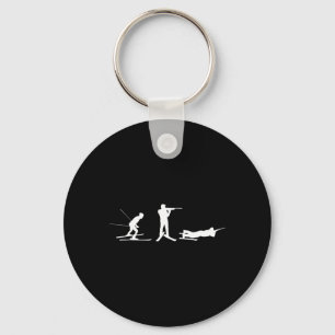 Positions Shooting Range Shooting Cross-country Bi Keychain