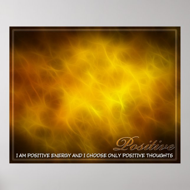 Positive Abstract Energy Poster (Front)