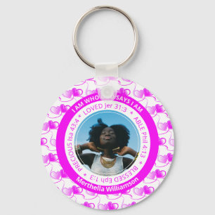 Positive Affirmation I AM Christian Keychain