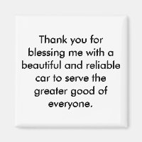 Positive Affirmation Magnet - Gratitude Statement